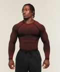 Shadow Seamless Long Sleeve T-Shirt - Sets Red — imagem 1