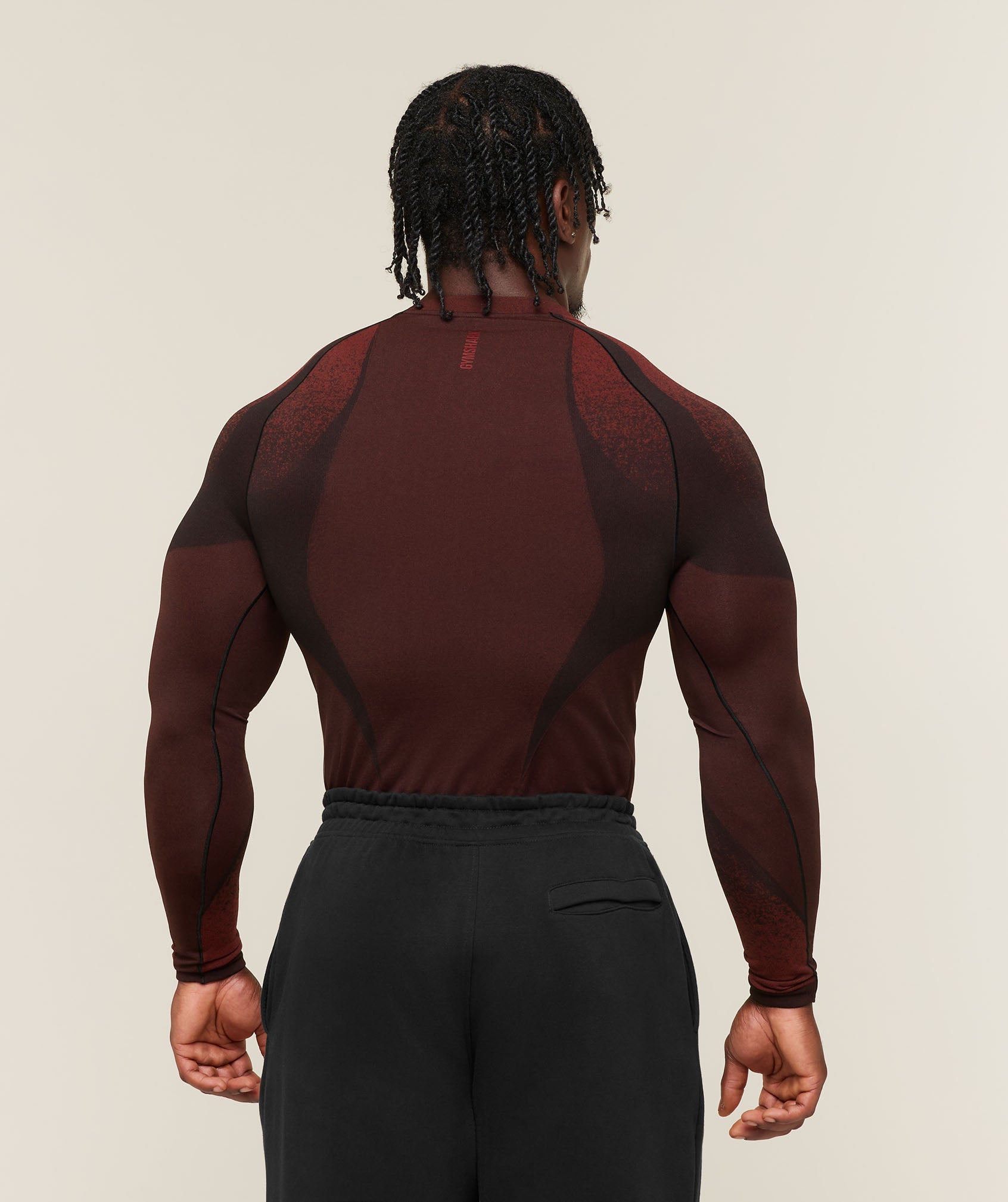 Shadow Seamless Long Sleeve T-Shirt - Sets Red — imagem 2