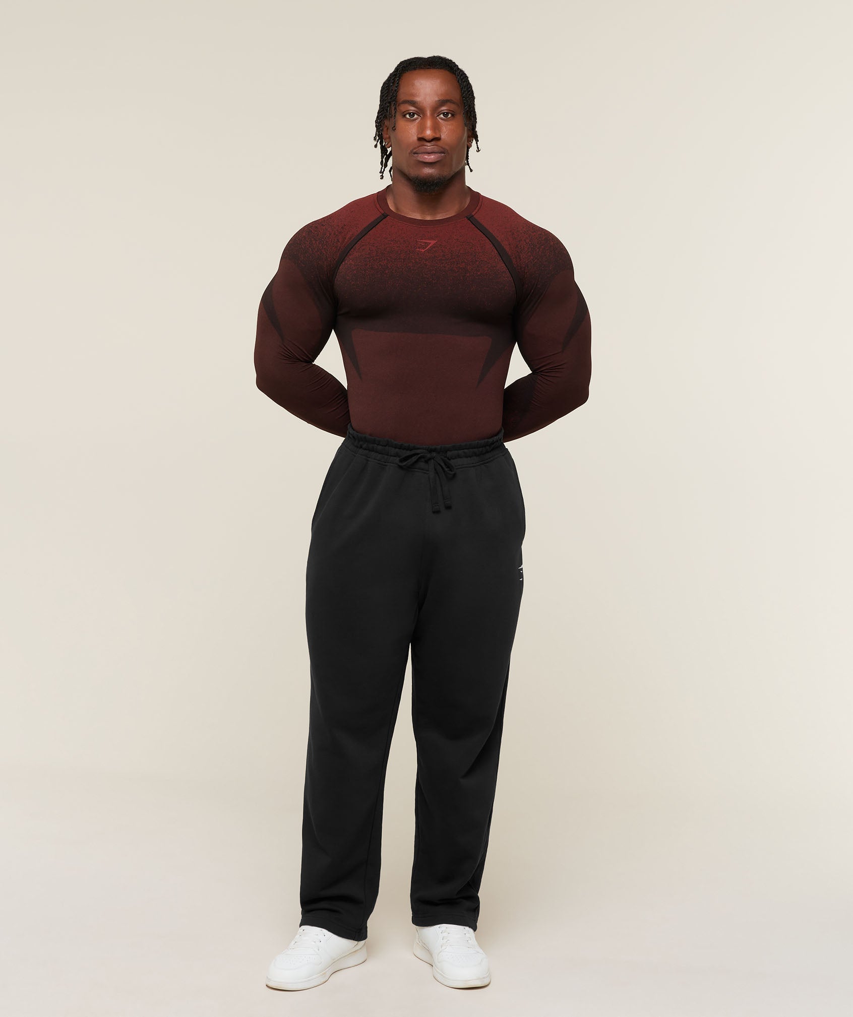 Shadow Seamless Long Sleeve T-Shirt - Sets Red — imagem 4