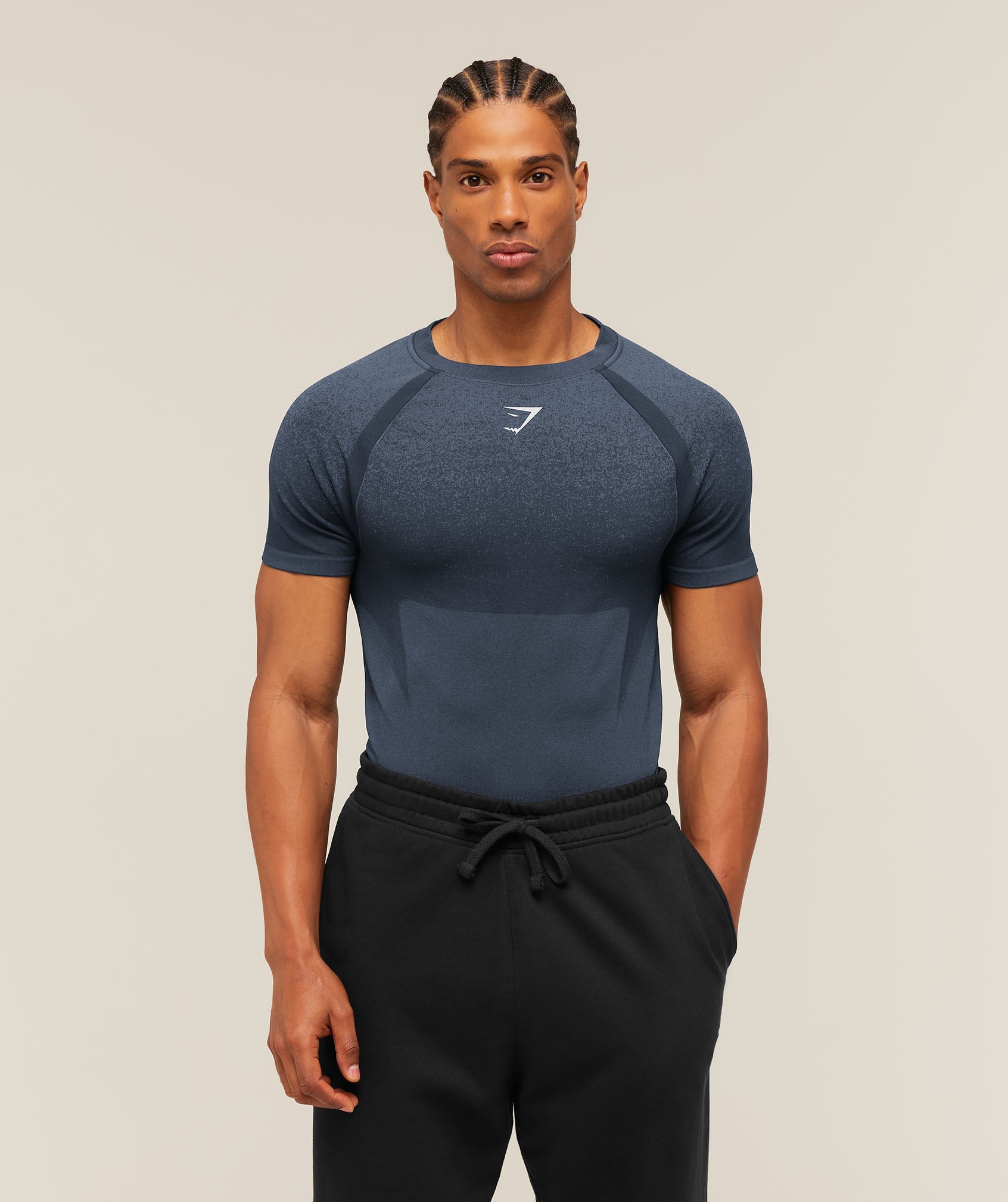 Shadow Seamless T Shirt - Heavy Blue — imagem 1