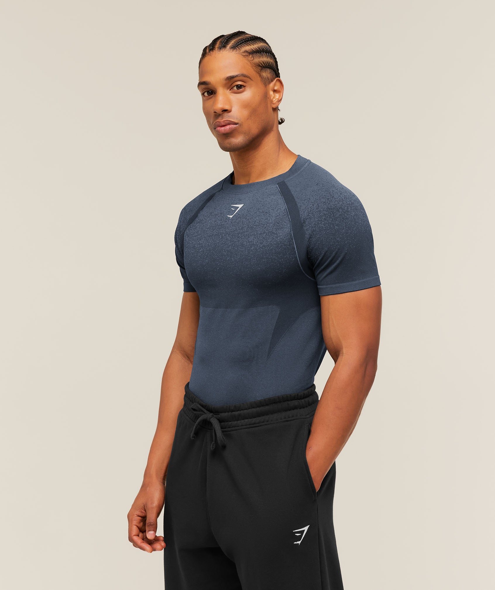 Shadow Seamless T Shirt - Heavy Blue — imagem 3