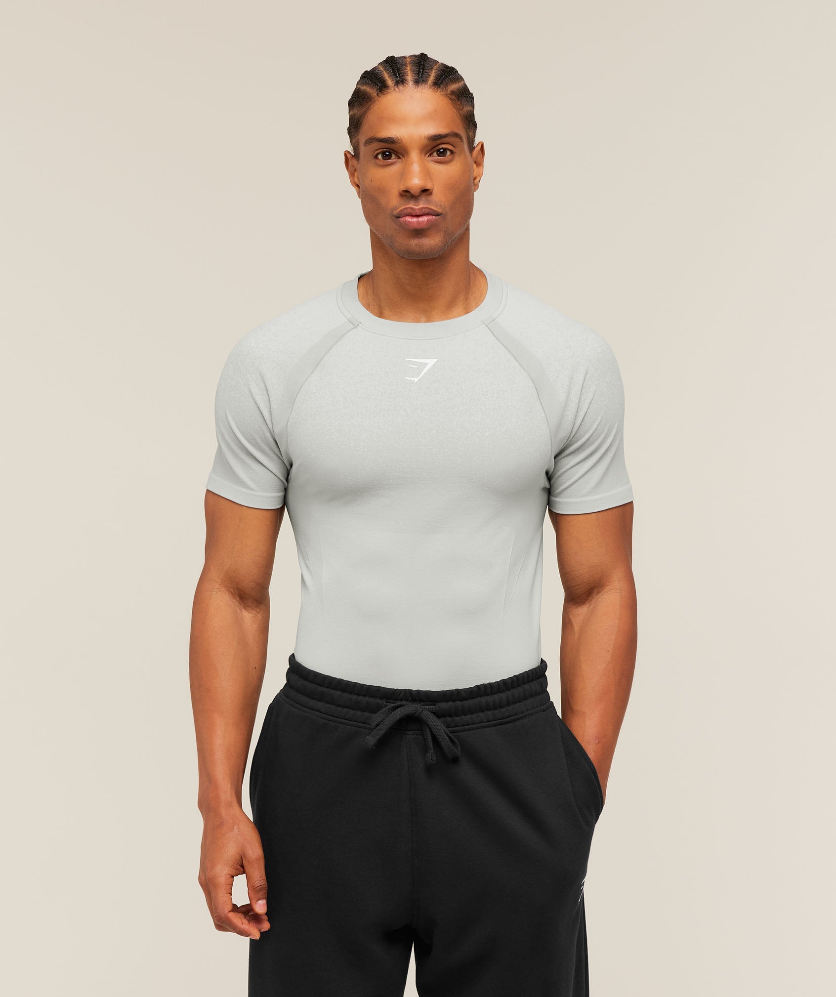 Shadow Seamless T Shirt - Light Grey — imagem 1