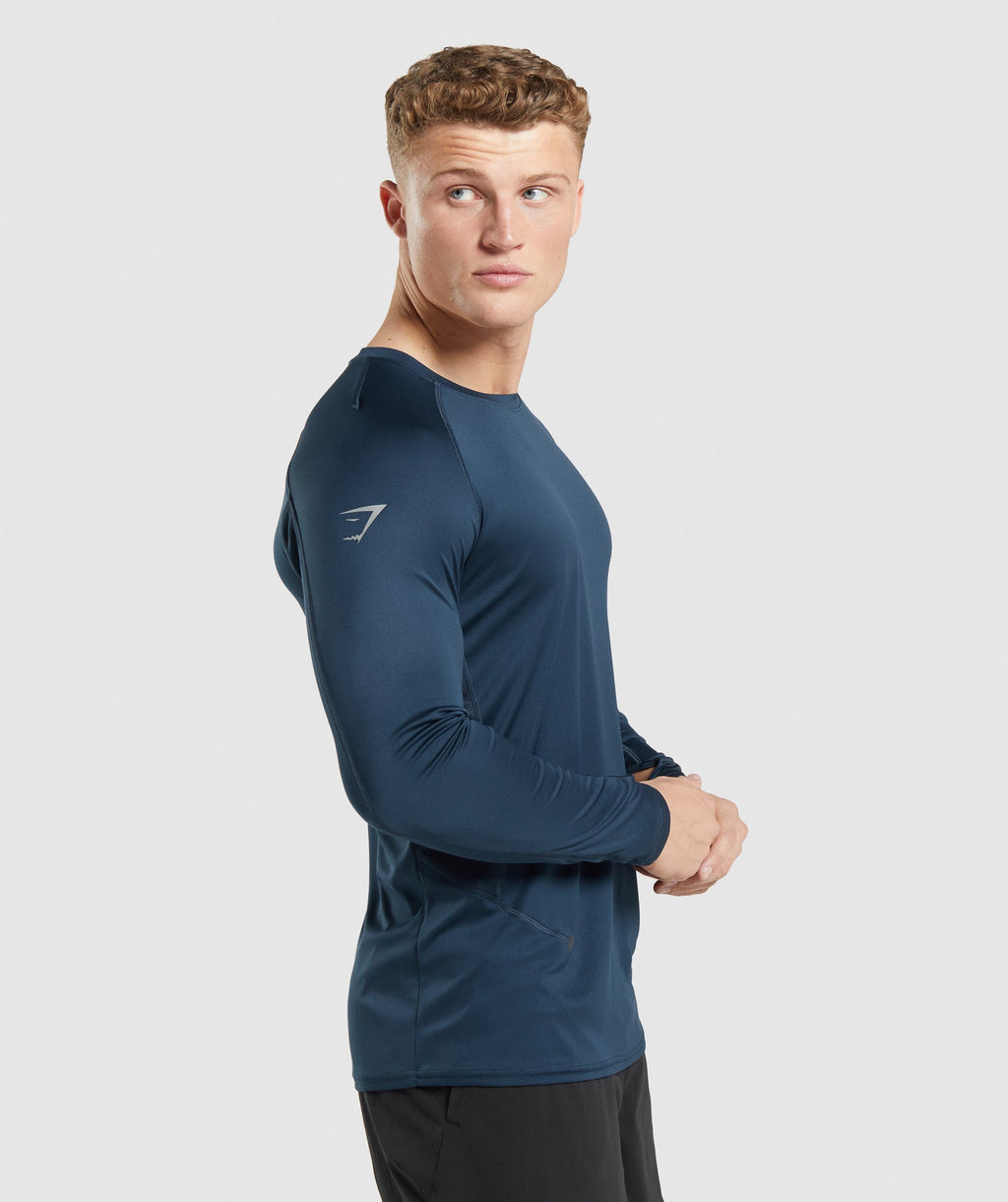 Speed Evolve Long Sleeve T-Shirt - Navy — imagem 3