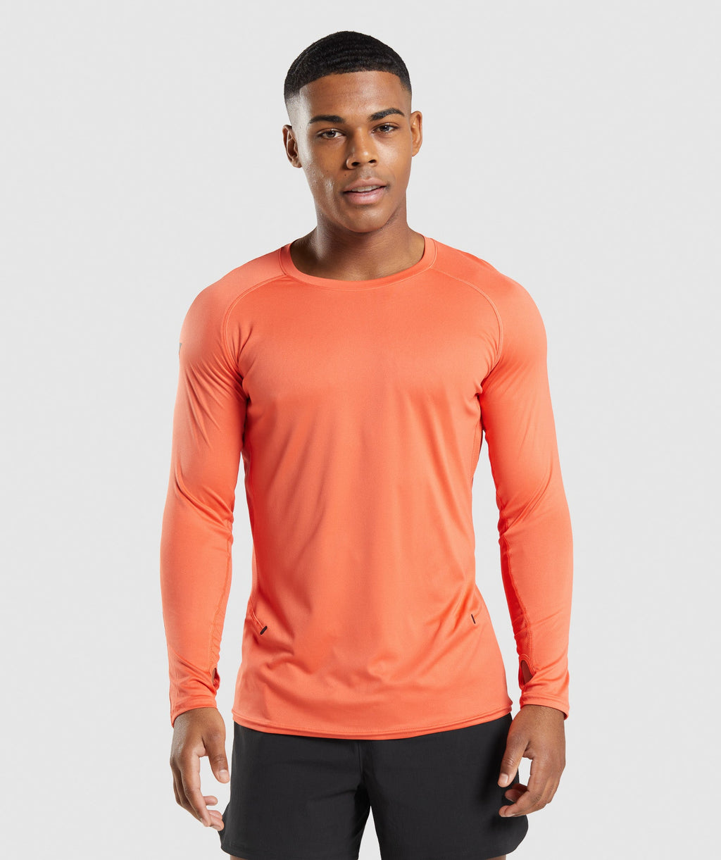 Speed Evolve Long Sleeve T-Shirt - Papaya Orange — imagem 1