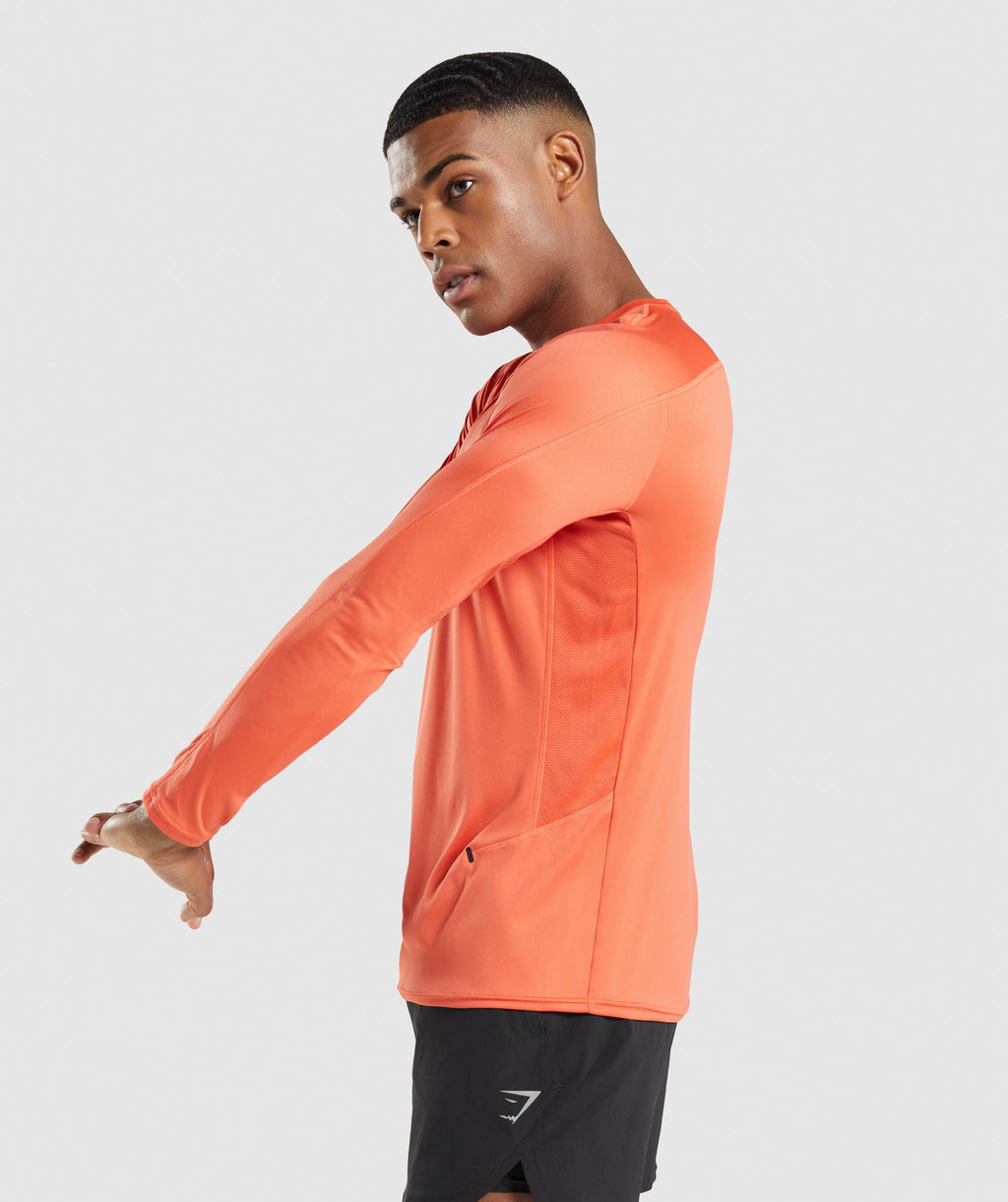 Speed Evolve Long Sleeve T-Shirt - Papaya Orange — imagem 3