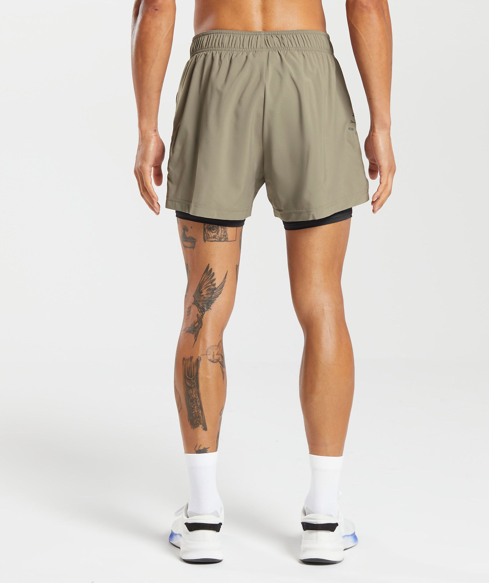 Sport 5" 2 in 1 Shorts - Linen Brown/Black — imagem 2