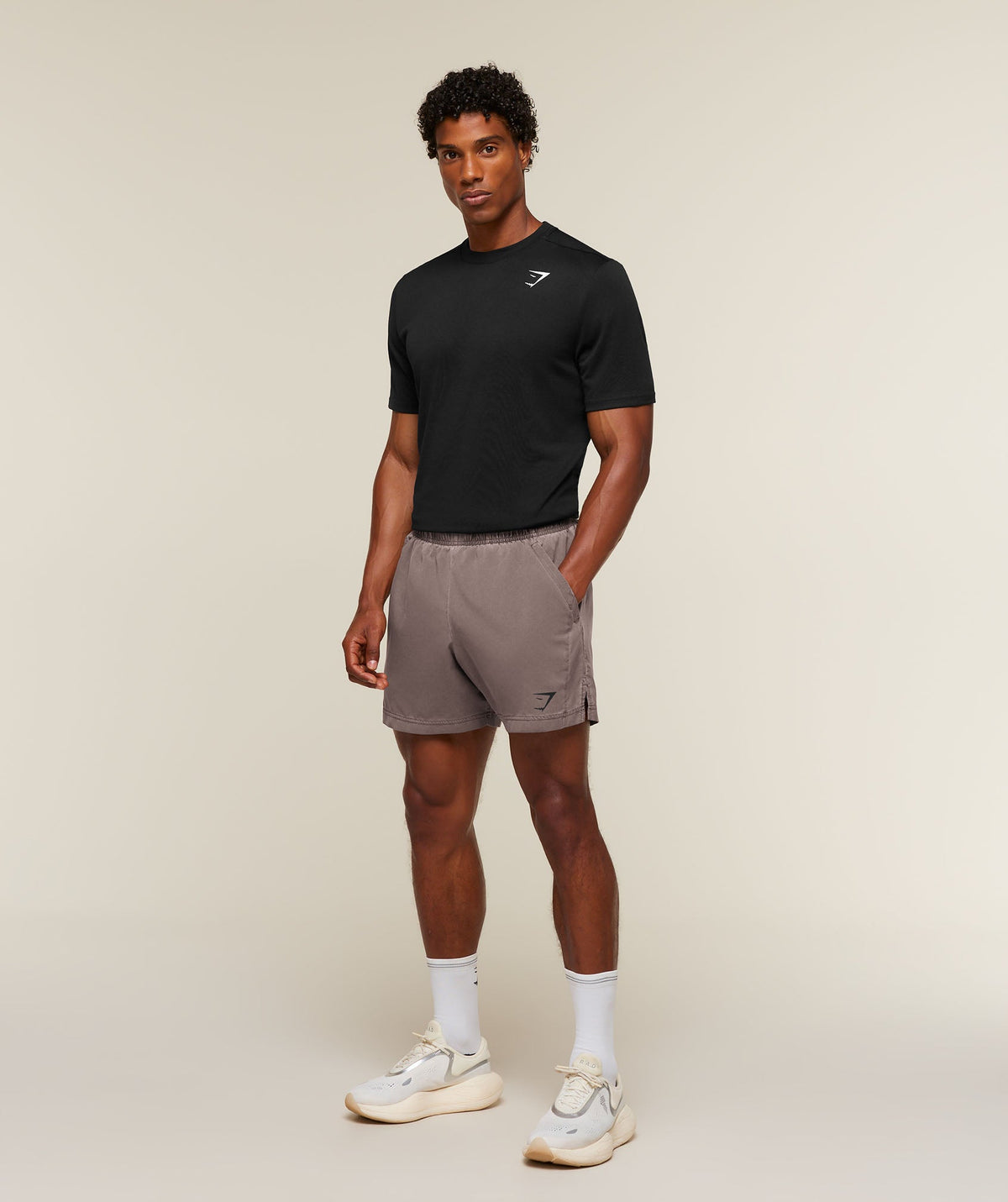 Sport Washed Shorts - Soft Brown/Wash — imagem 4