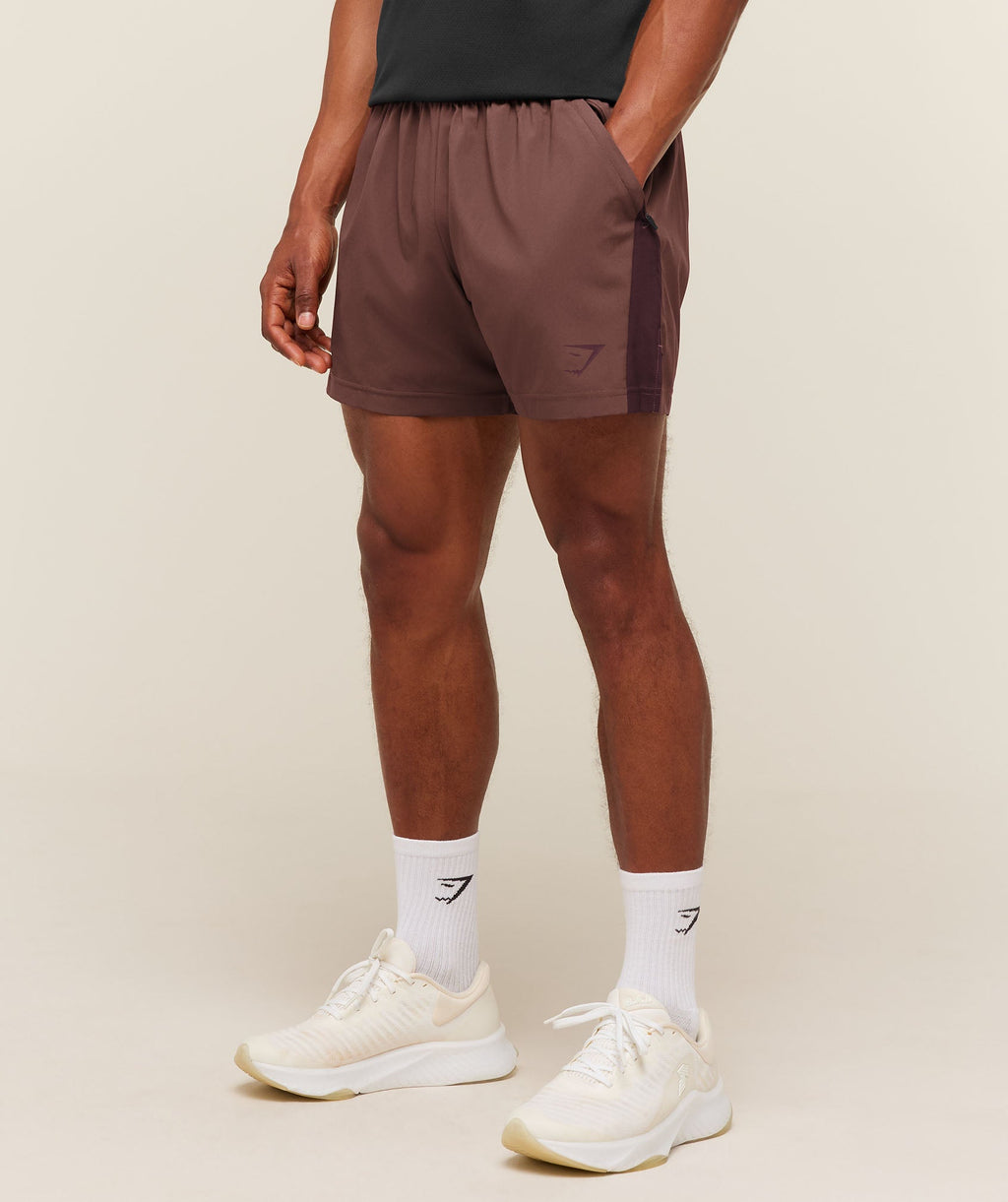 Sport 5" Shorts - Espresso Brown/Cherry Purple — imagem 3