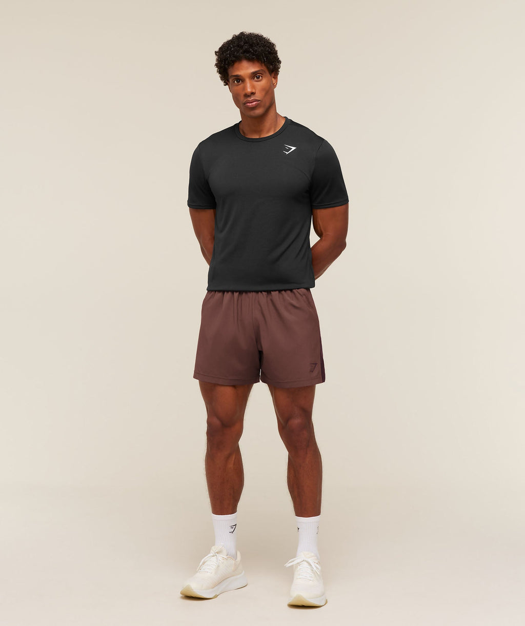 Sport 5" Shorts - Espresso Brown/Cherry Purple — imagem 6
