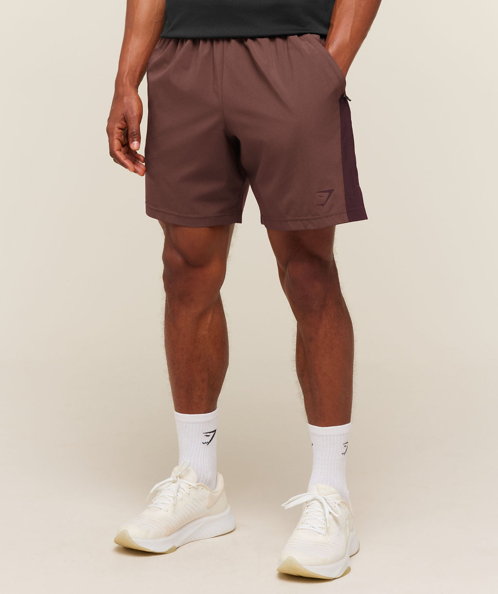Sport 7" Shorts - Espresso Brown/Cherry Purple — imagem 3