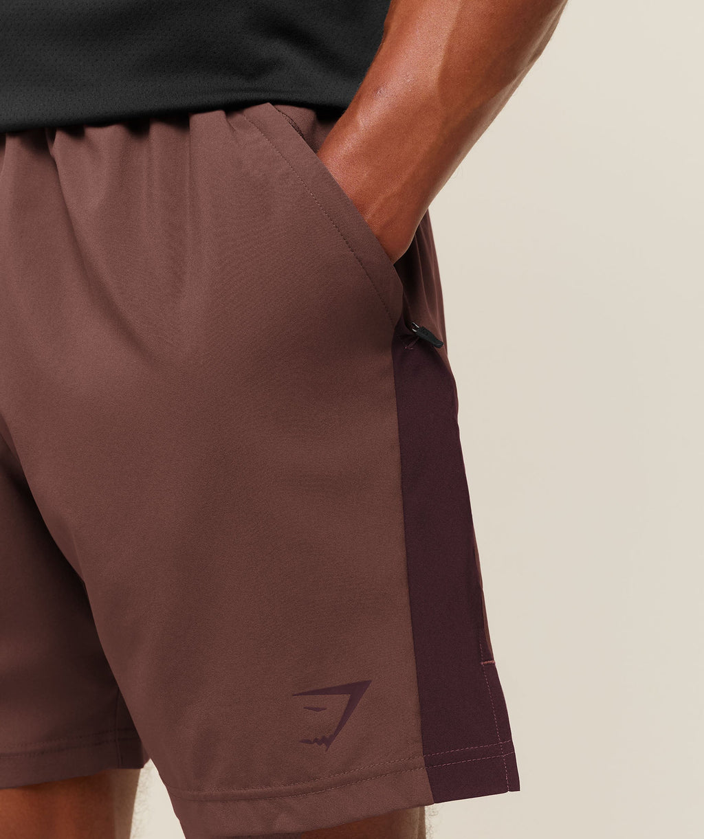 Sport 7" Shorts - Espresso Brown/Cherry Purple — imagem 4