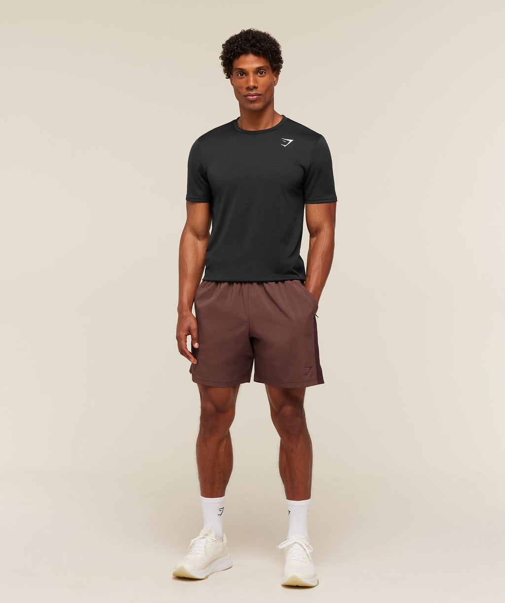 Sport 7" Shorts - Espresso Brown/Cherry Purple — imagem 6