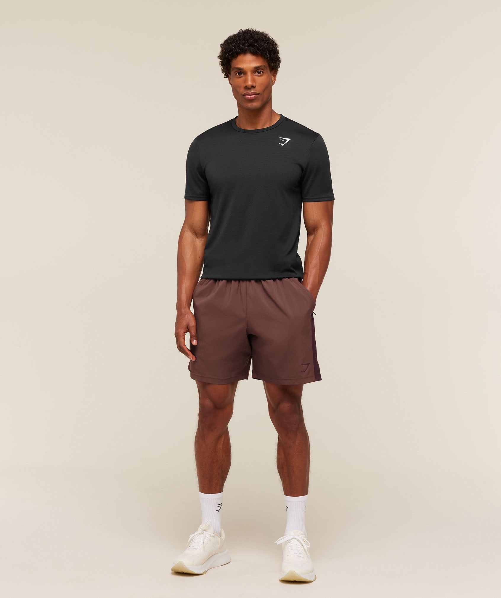 Sport 7" Shorts - Espresso Brown/Cherry Purple — imagem 6
