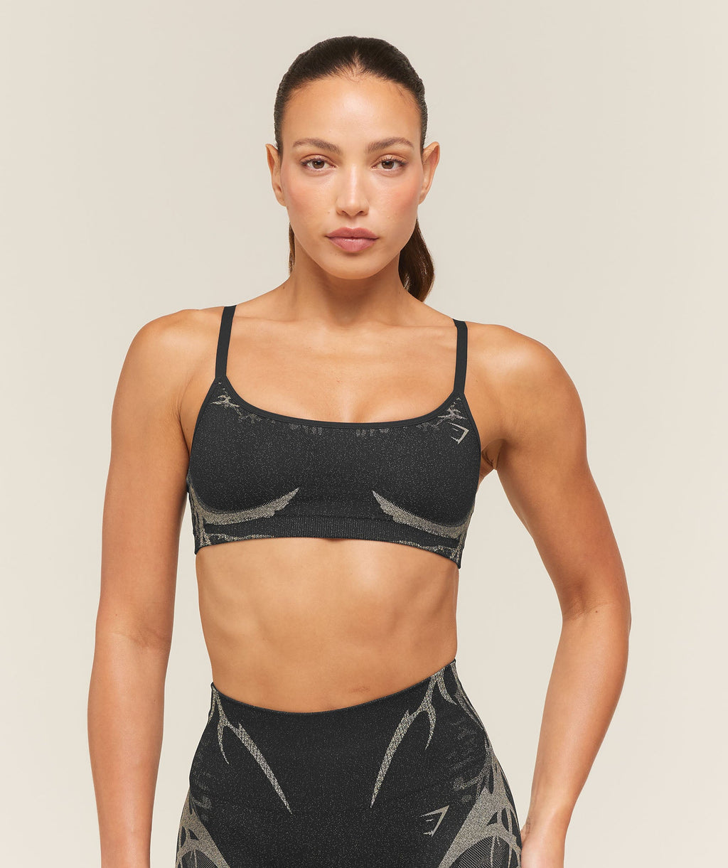 Storm Seamless Sports Bra - Black/Tinted White — imagem 1