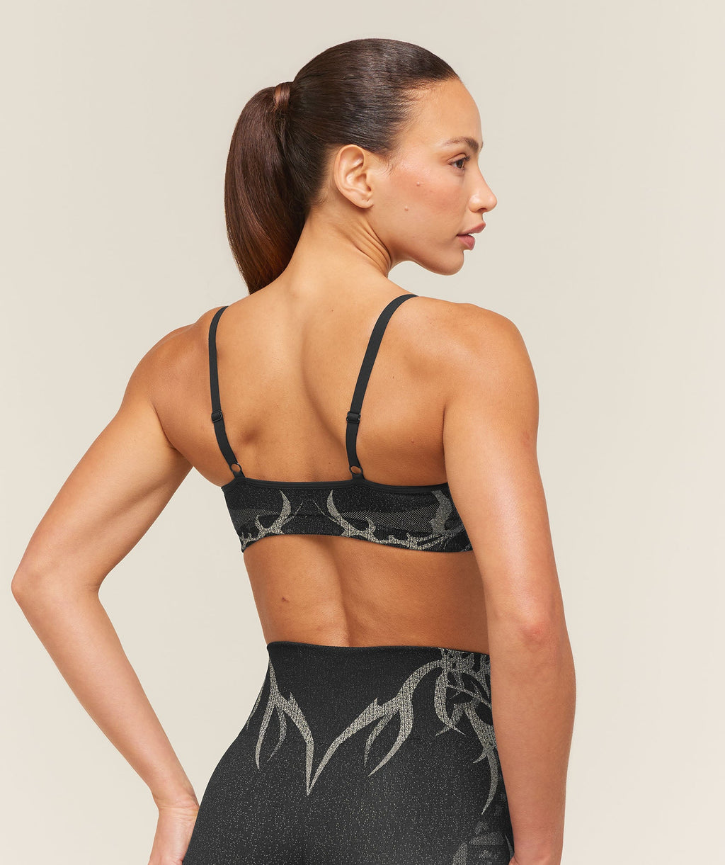 Storm Seamless Sports Bra - Black/Tinted White — imagem 2