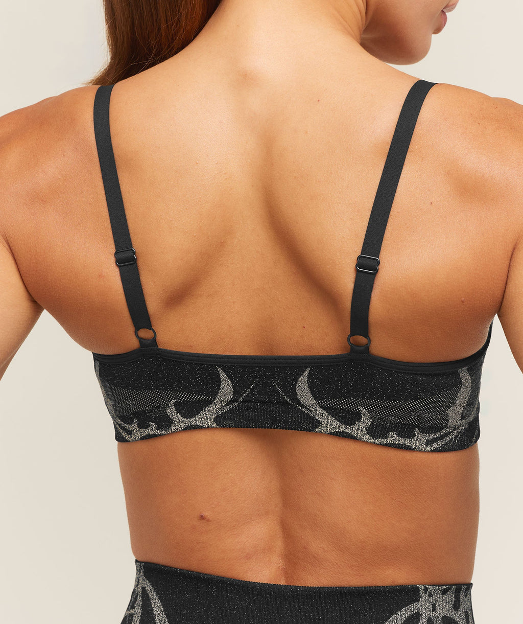 Storm Seamless Sports Bra - Black/Tinted White — imagem 5