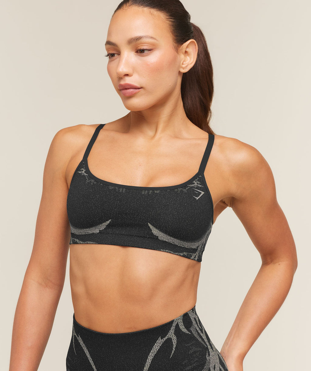 Storm Seamless Sports Bra - Black/Tinted White — imagem 6