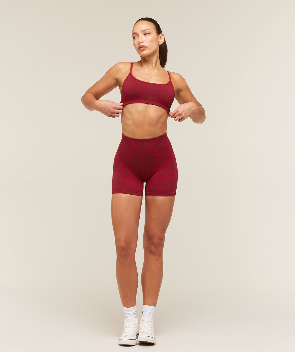 Storm Seamless Sports Bra - Sets Red/Carmine Red — imagem 4