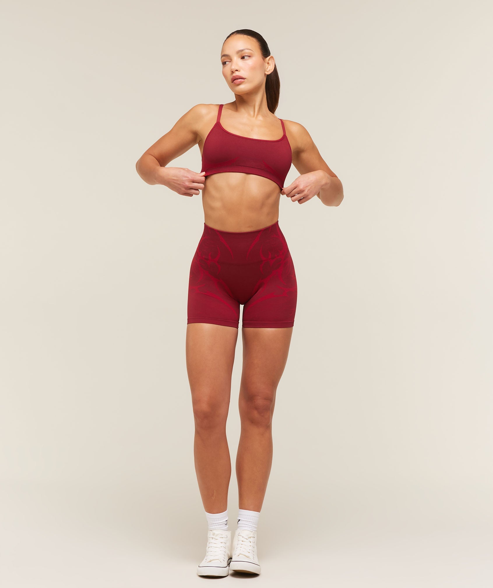 Storm Seamless Sports Bra - Sets Red/Carmine Red — imagem 4