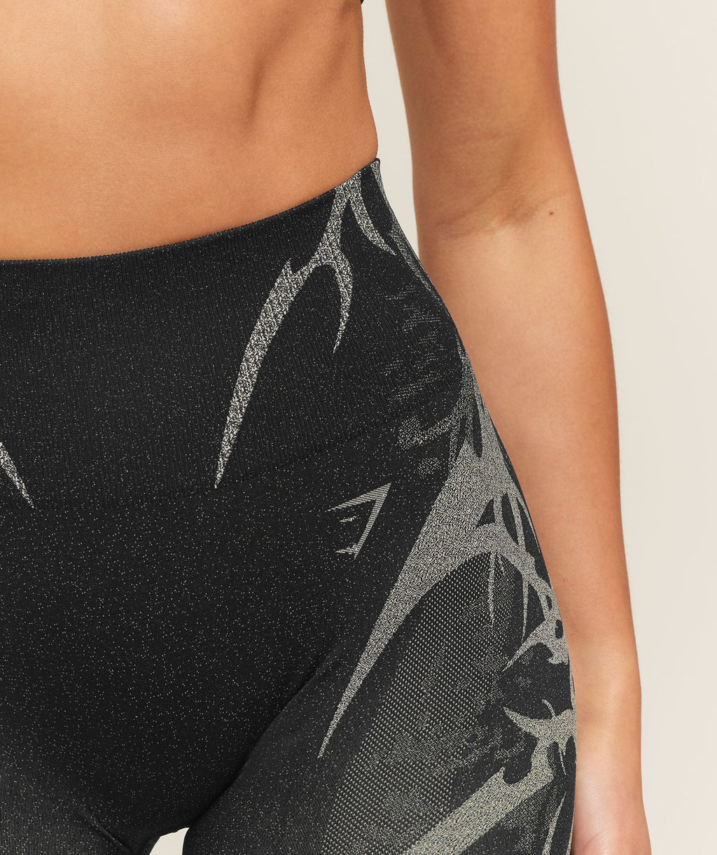 Storm Seamless Leggings - Black/Tinted White — imagem 6