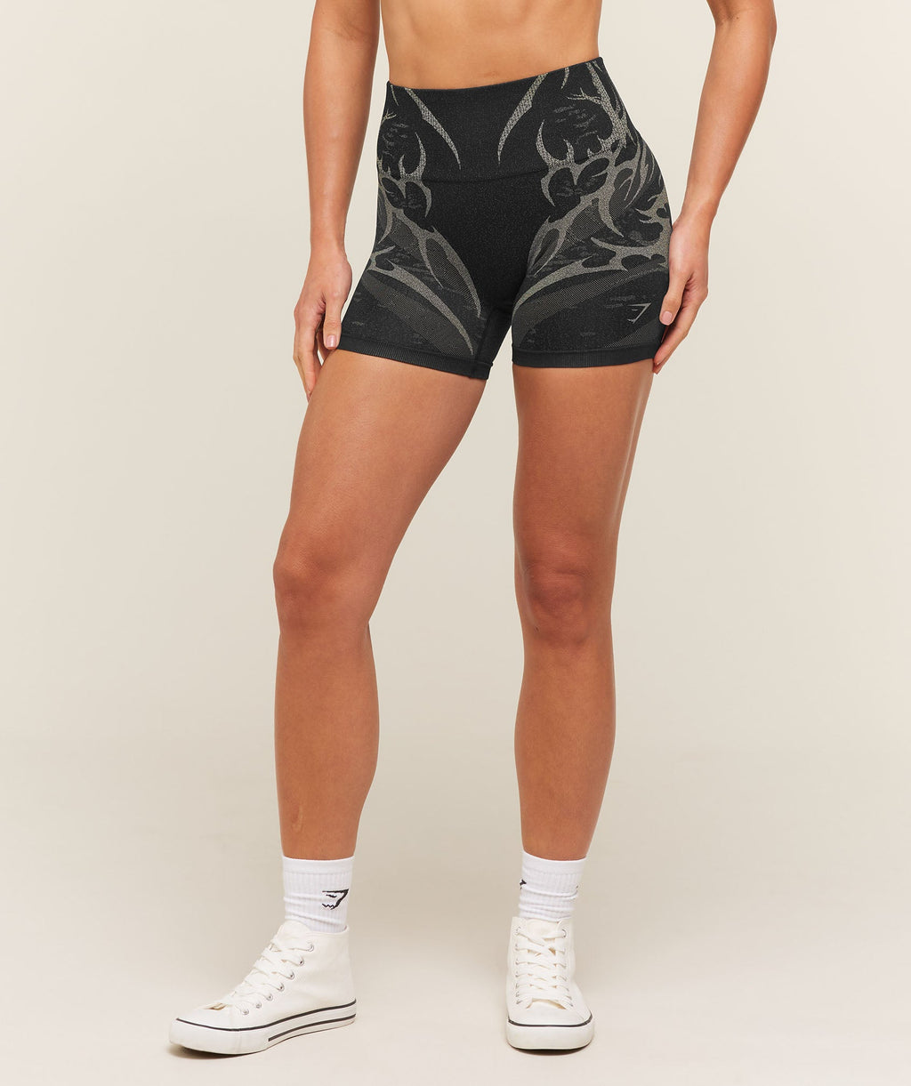 Storm Seamless Shorts - Black/Tinted White — imagem 1