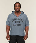 Summer Pump Cover Short Sleeve Hoodie - Iron Blue — imagem 1