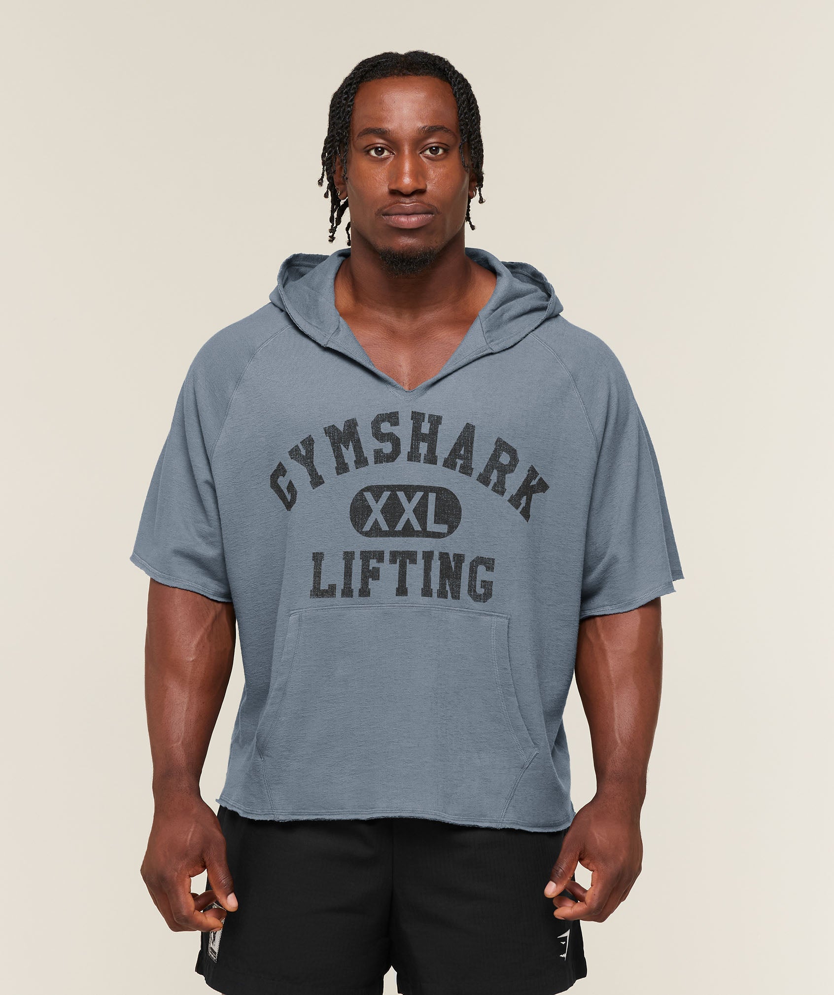 Summer Pump Cover Short Sleeve Hoodie - Iron Blue — imagem 1