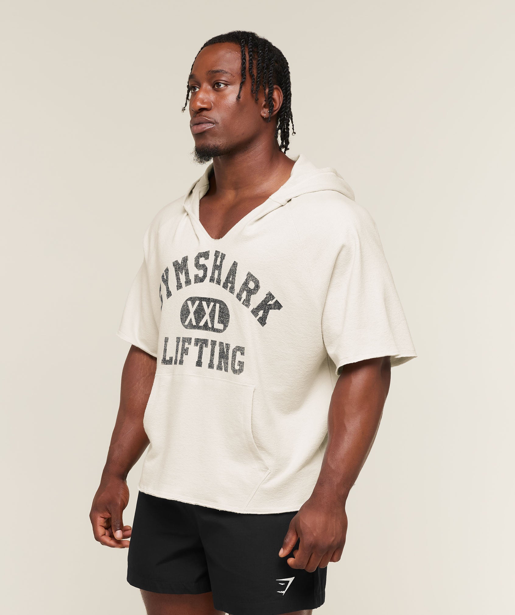 Summer Pump Cover Short Sleeve Hoodie - Tinted White — imagem 3