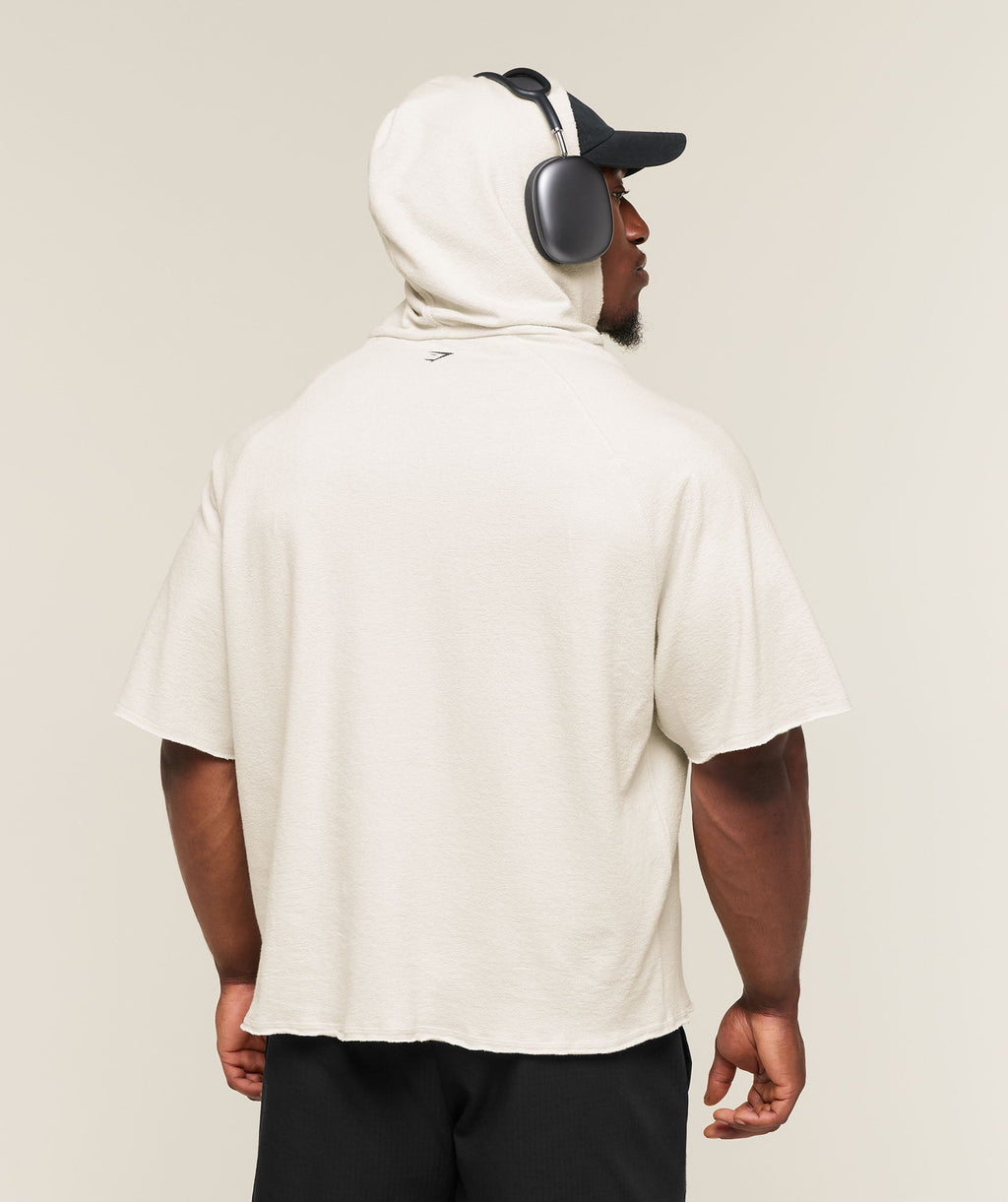 Summer Pump Cover Short Sleeve Hoodie - Tinted White — imagem 2
