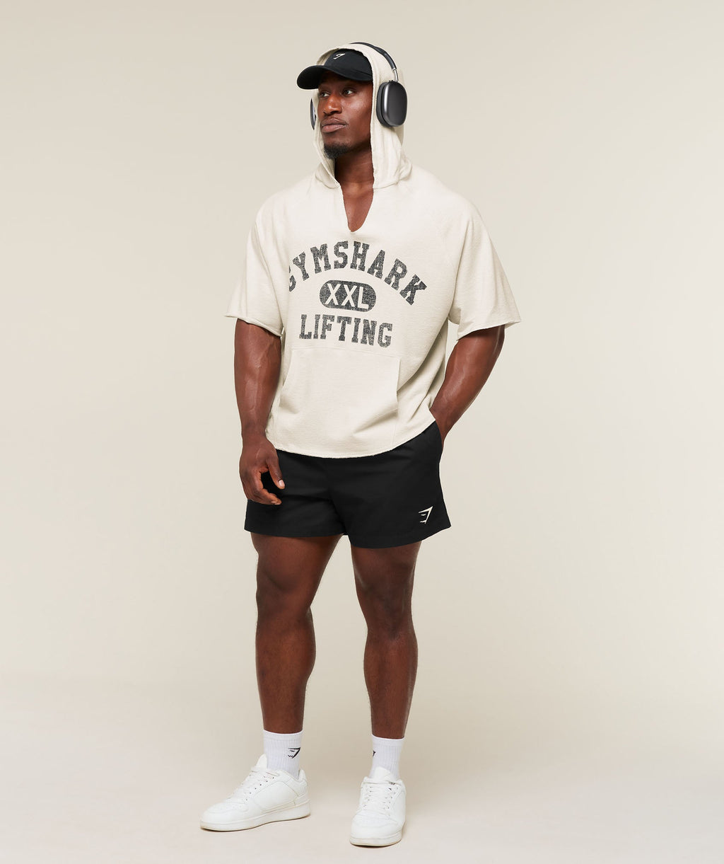 Summer Pump Cover Short Sleeve Hoodie - Tinted White — imagem 4