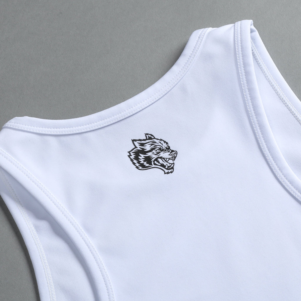 Riders On The Storm "Energy" Racerback Tank in White — imagem 9
