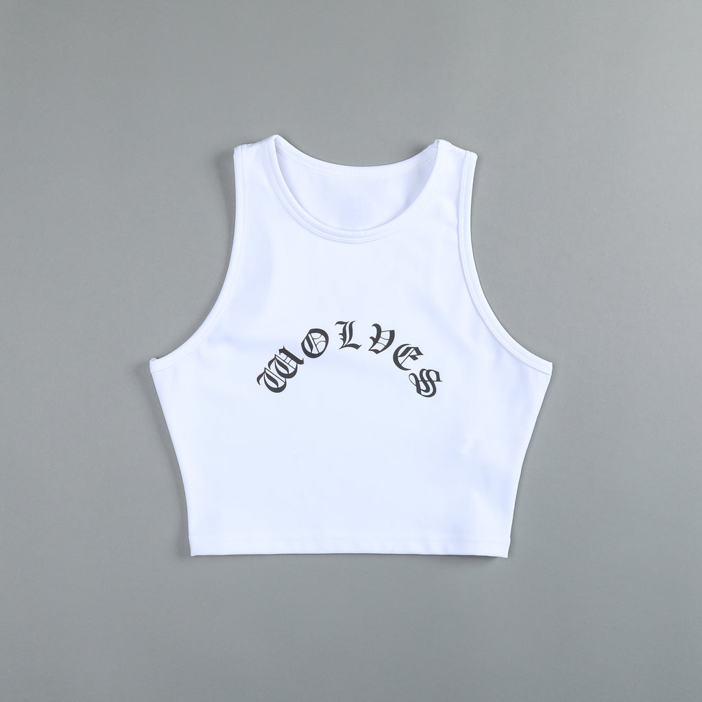 Riders On The Storm "Energy" Racerback Tank in White — imagem 3
