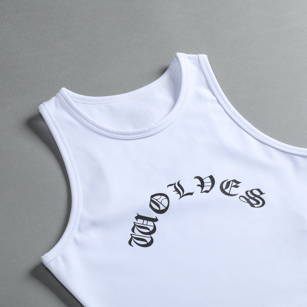 Riders On The Storm "Energy" Racerback Tank in White — imagem 8