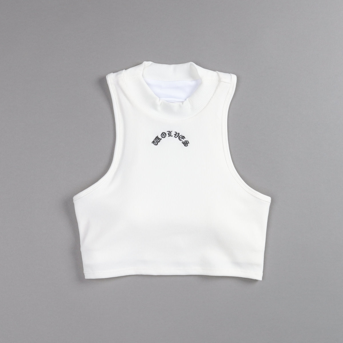 Chopper Romy Mockneck Ribbed Tank in White - imagem 7