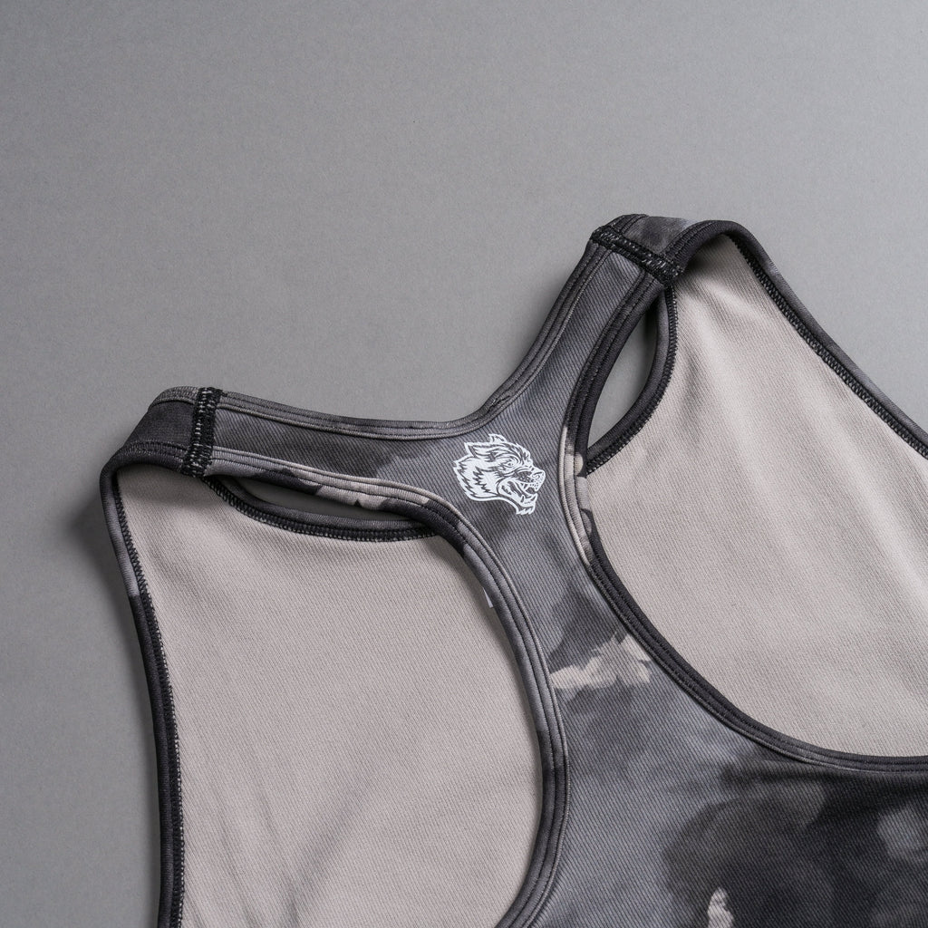 Stairs "Everson Seamless" Racerback Tank in Black Death Moth Ghost Clouds — imagem 9