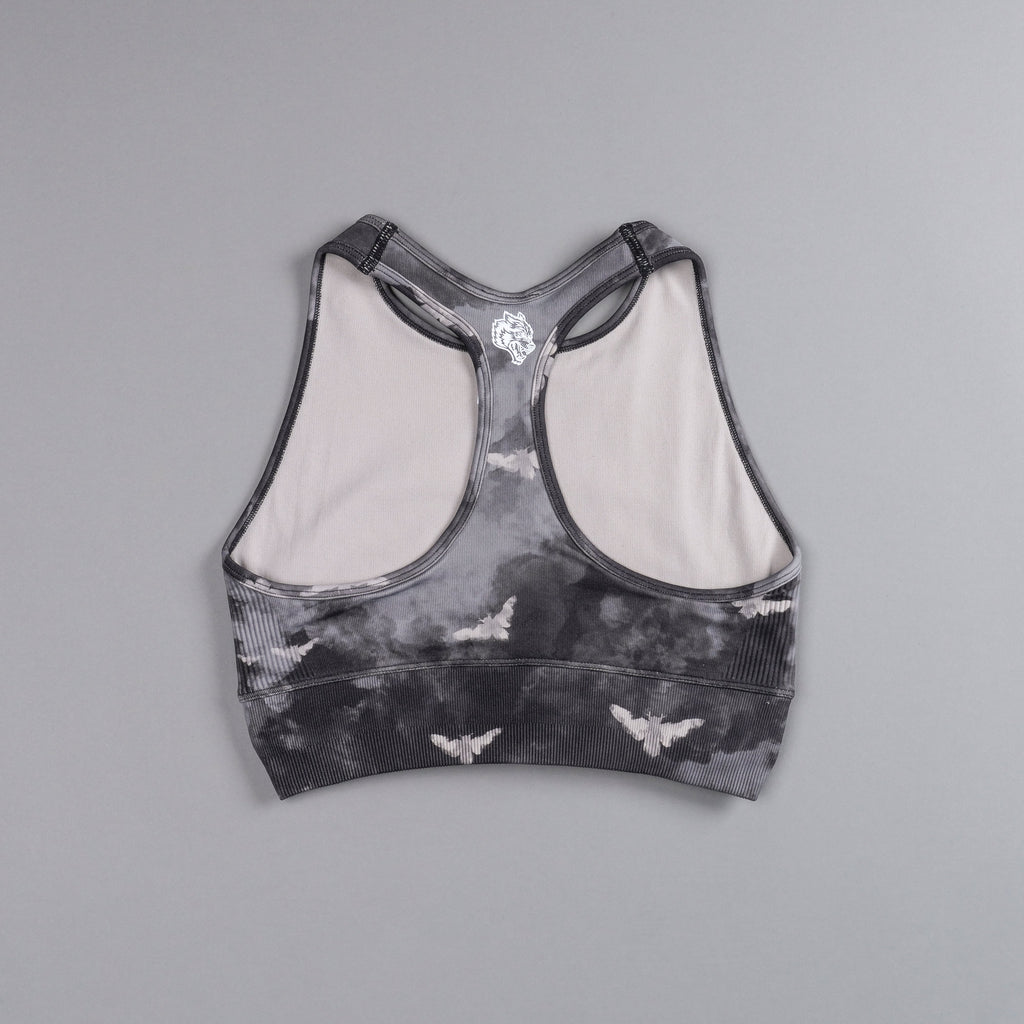 Stairs "Everson Seamless" Racerback Tank in Black Death Moth Ghost Clouds — imagem 4