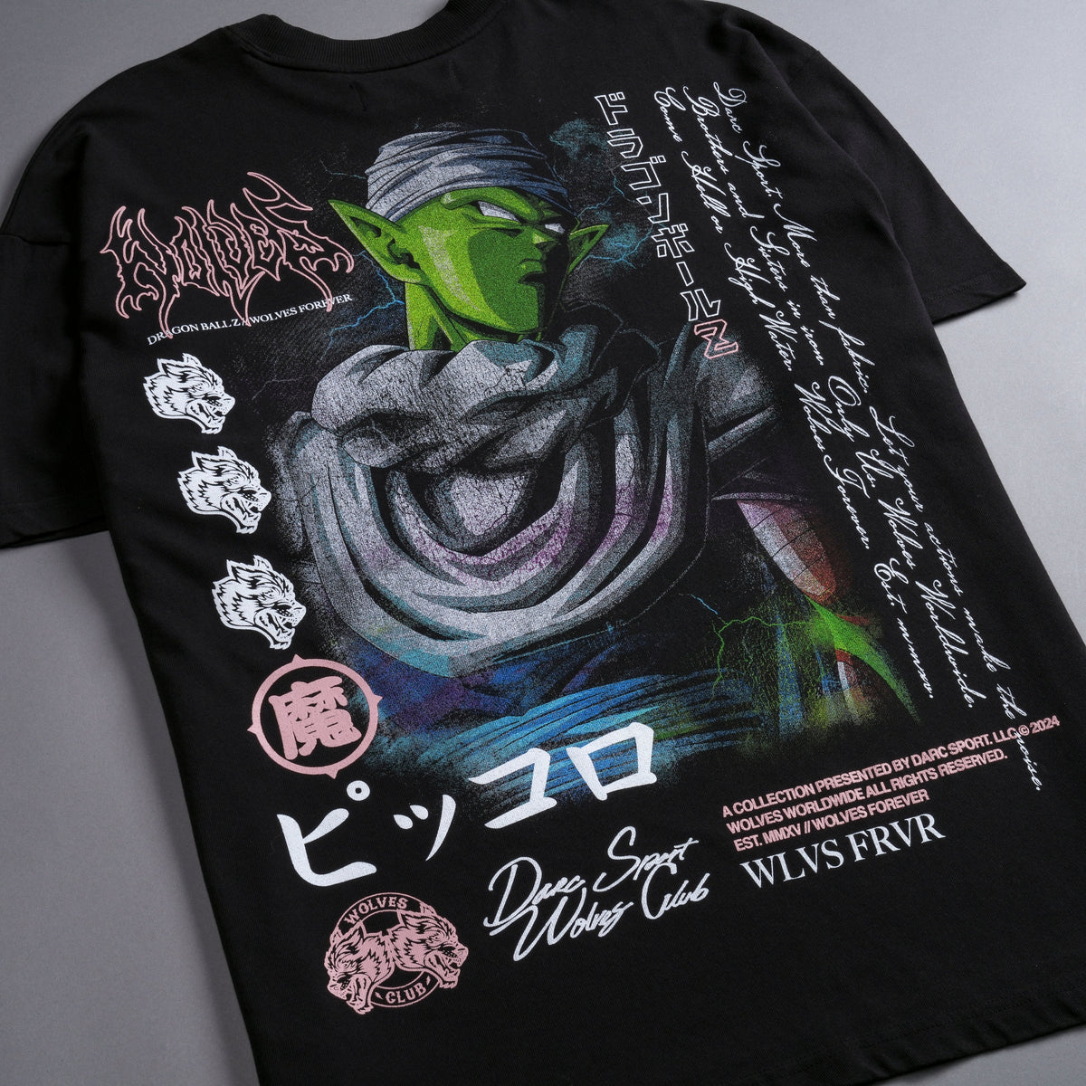Piccolo "Premium" Oversized Unisex Tee in Black — imagem 8