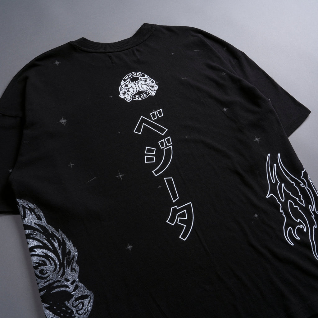 Vegeta Energy "Premium" Oversized Tee in Black — imagem 10