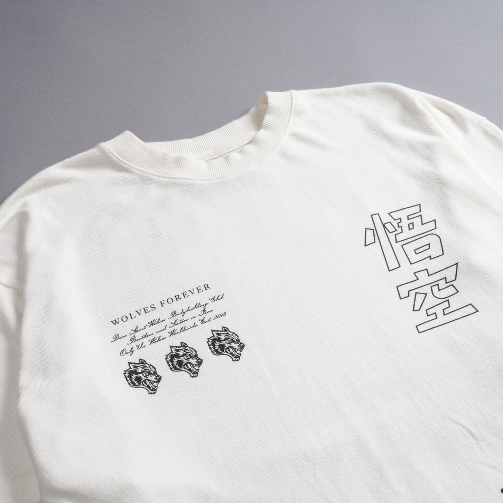 Goku "Premium" Oversized Tee in Cream — imagem 7