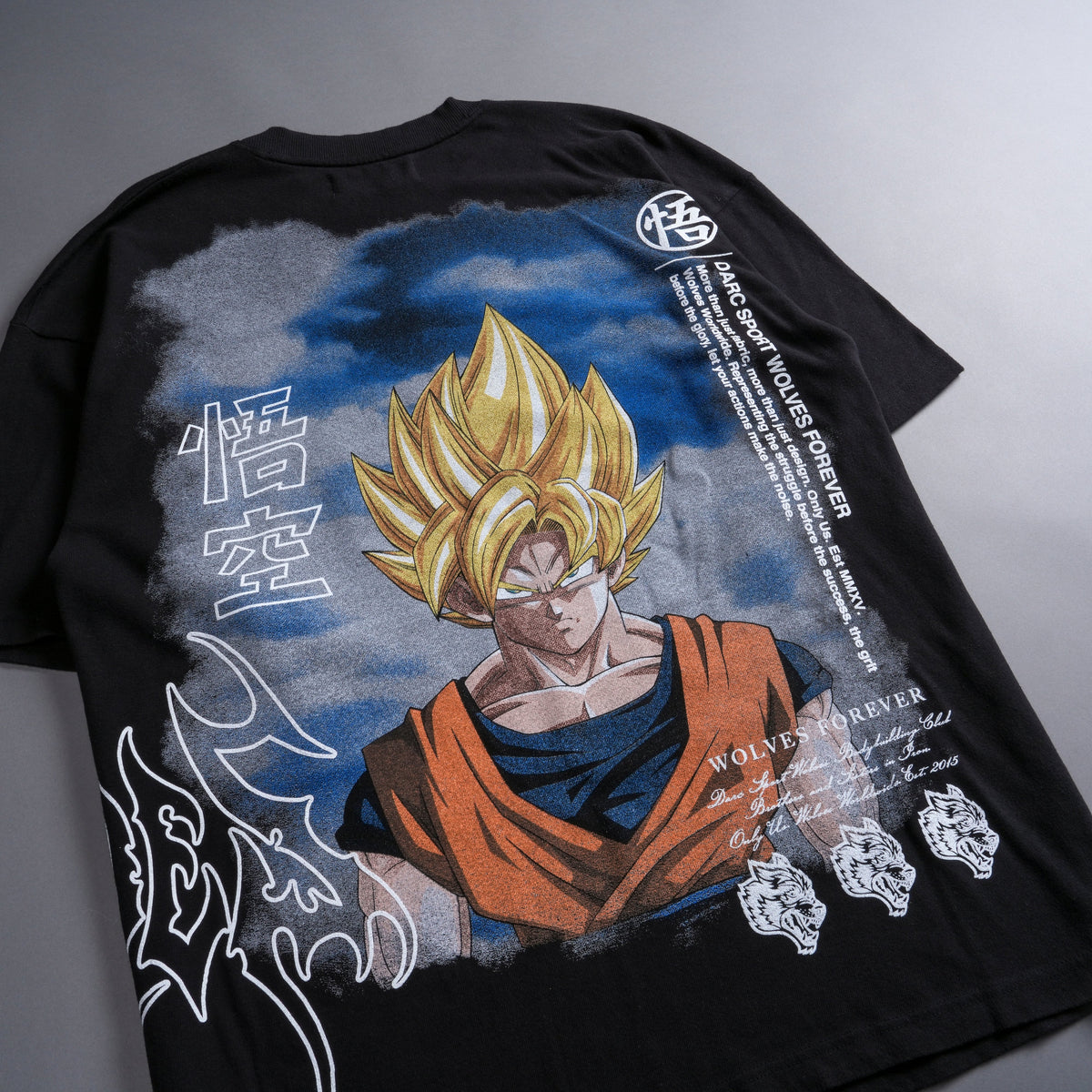 Goku "Premium" Oversized Tee in Black — imagem 8