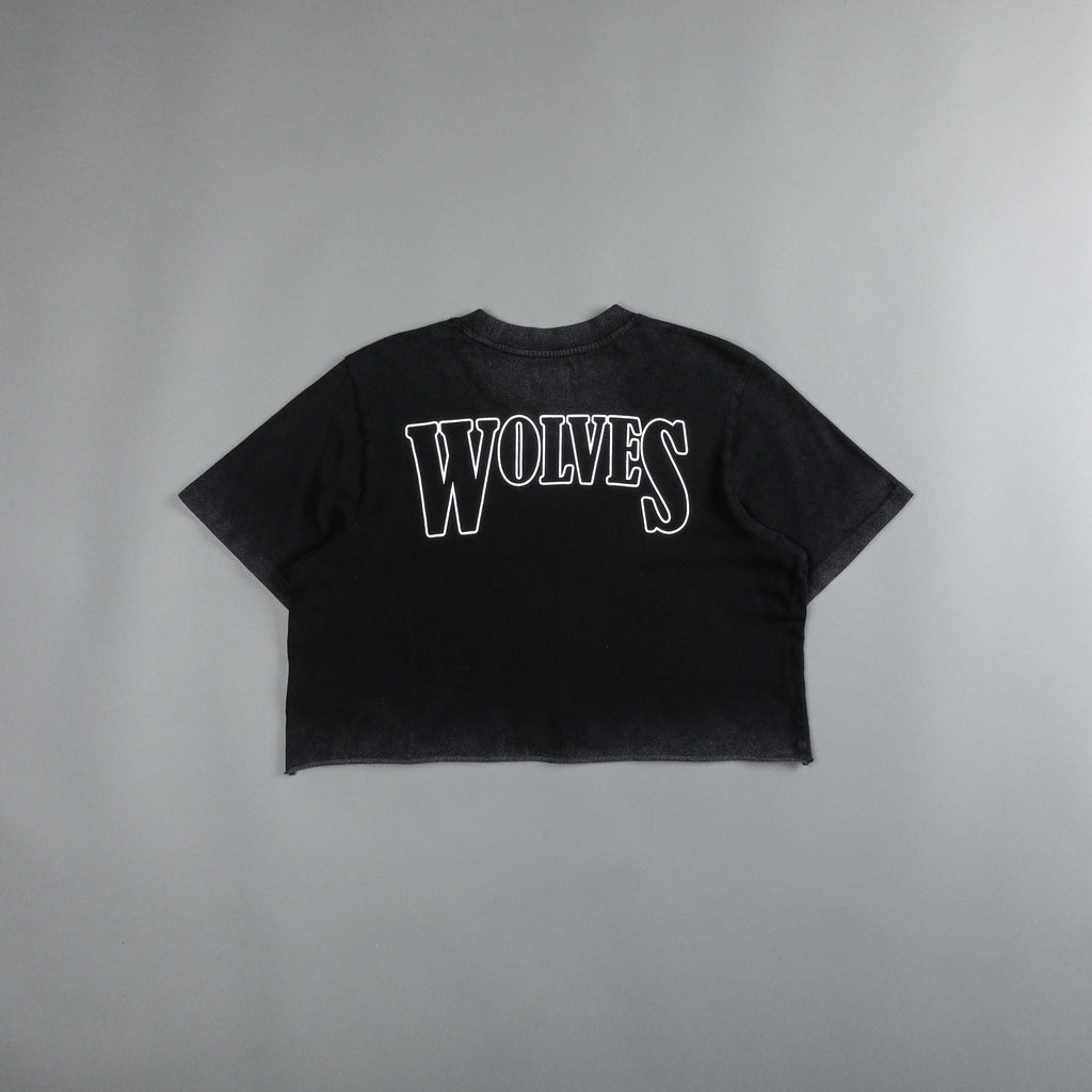 Run Free "Premium Vintage" (Cropped) Tee in Black - imagem 4