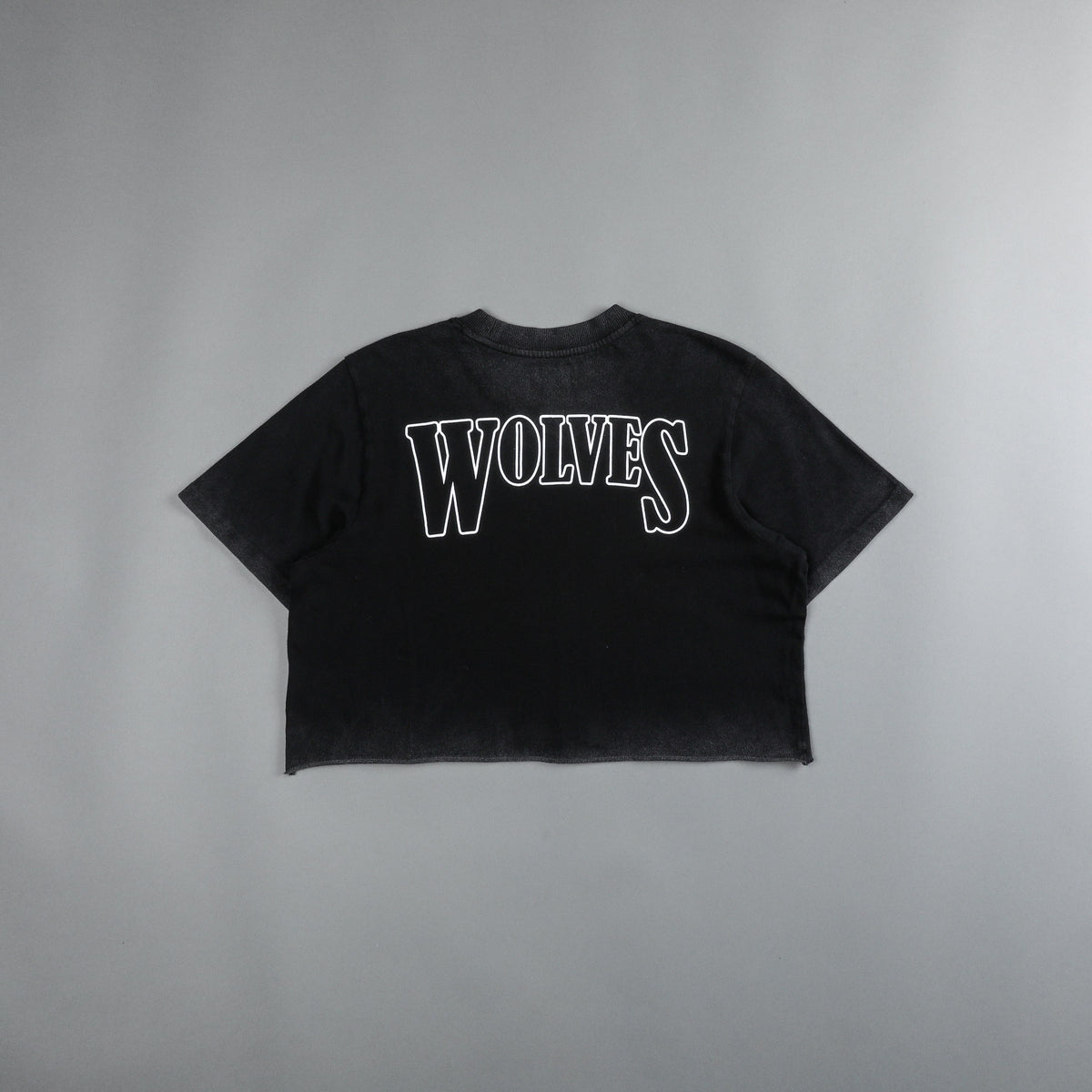 Run Free "Premium Vintage" (Cropped) Tee in Black - imagem 4