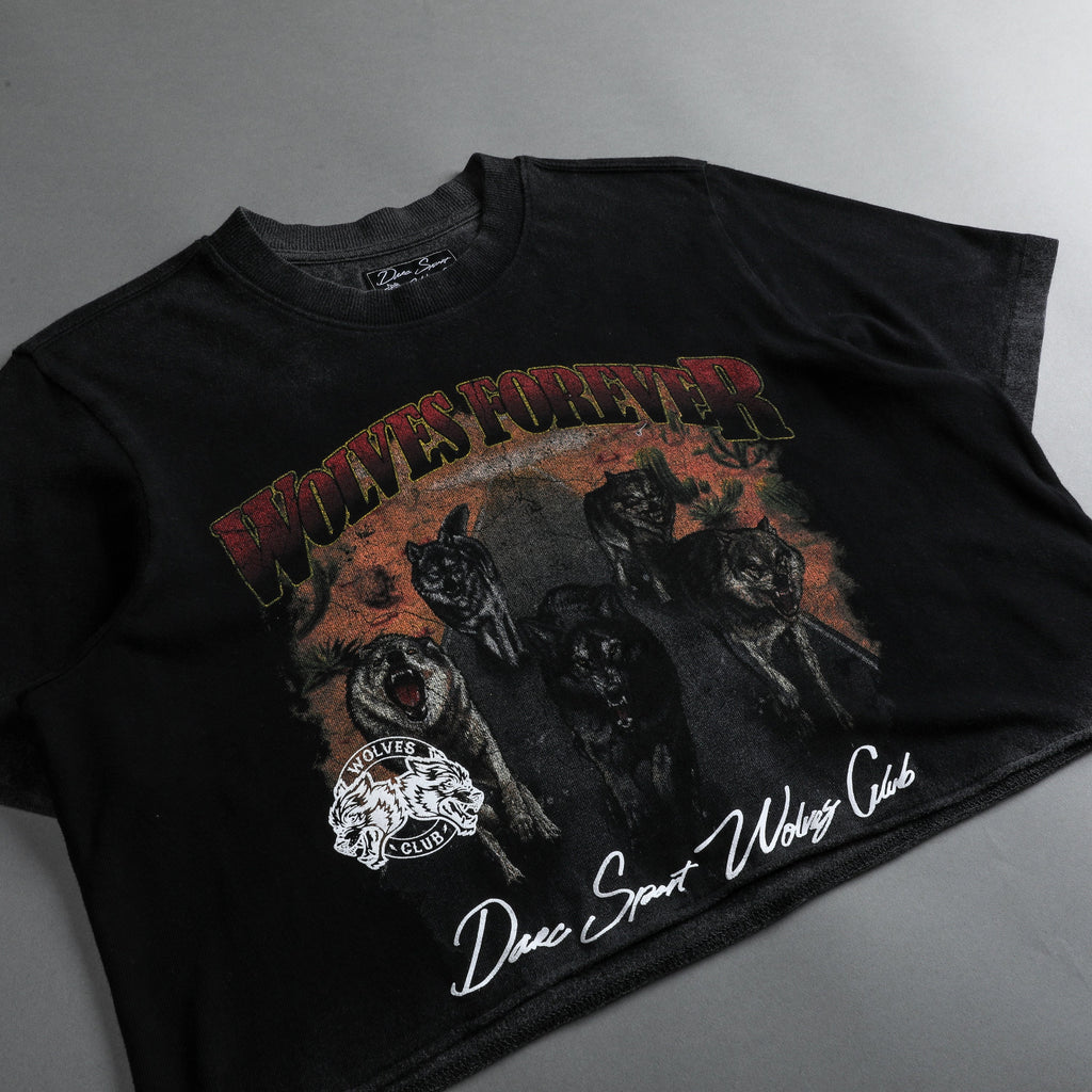 Run Free "Premium Vintage" (Cropped) Tee in Black - imagem 5