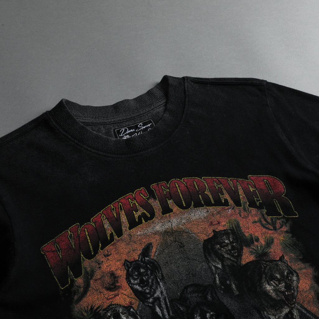 Run Free "Premium Vintage" (Cropped) Tee in Black - imagem 6