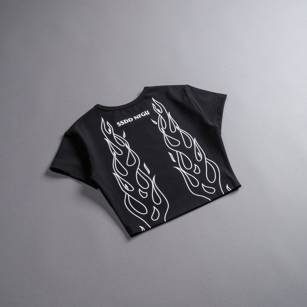 Burn S/S "Energy" Top in Black — imagem 7