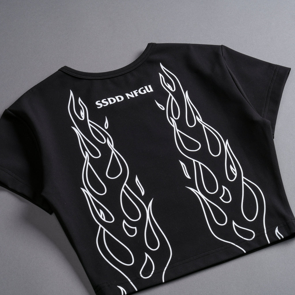 Burn S/S "Energy" Top in Black — imagem 10