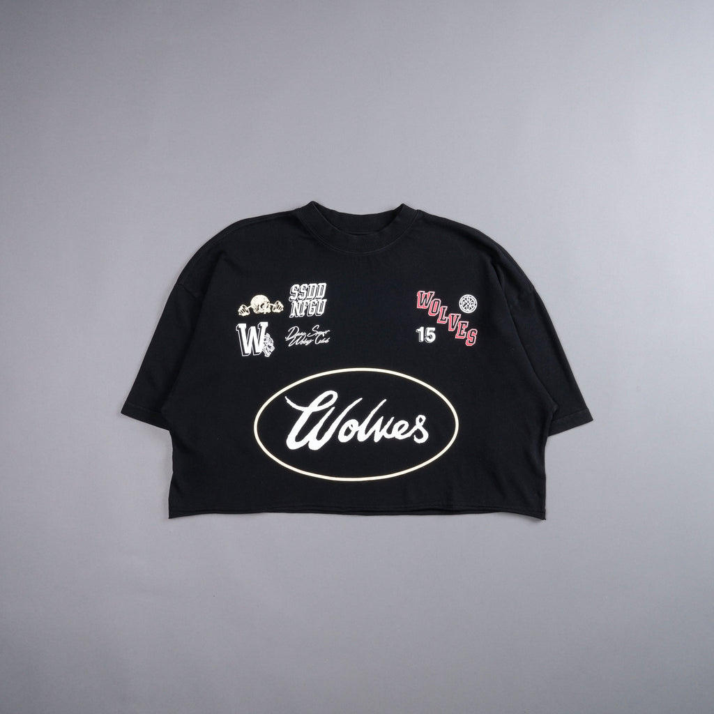 Live Fast V2 "Premium" Oversized (Cropped) Tee in Black — imagem 3