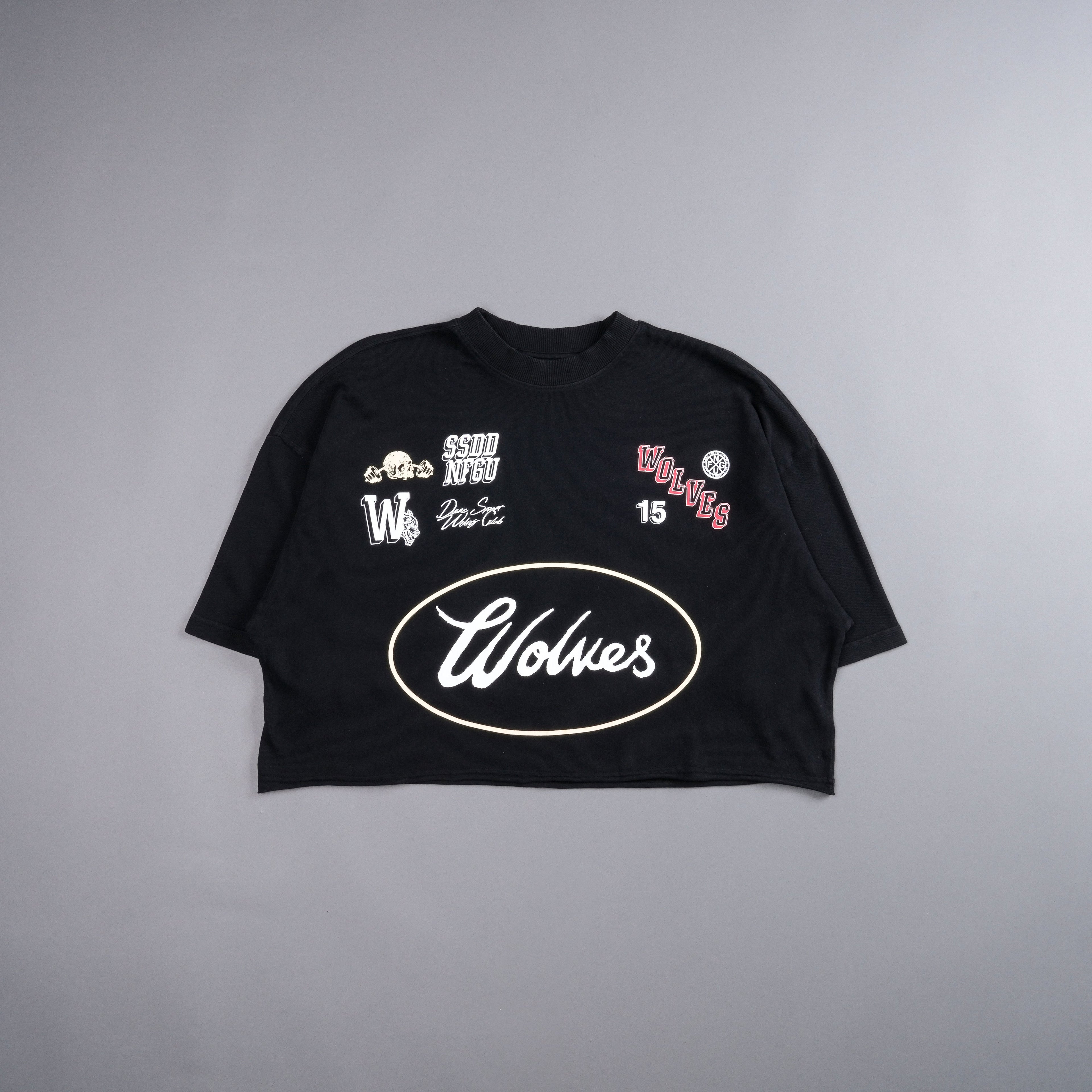 Live Fast V2 "Premium" Oversized (Cropped) Tee in Black — imagem 3