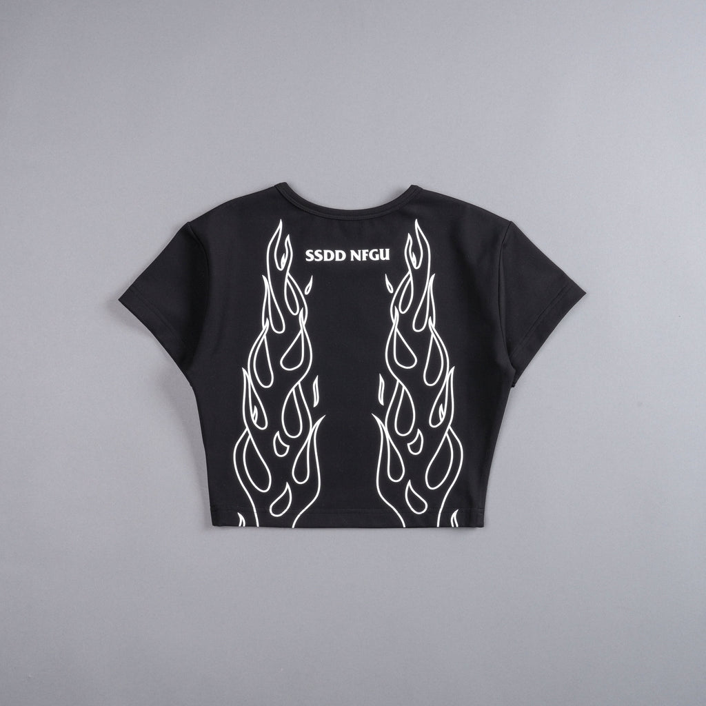 Burn S/S "Energy" Top in Black — imagem 5