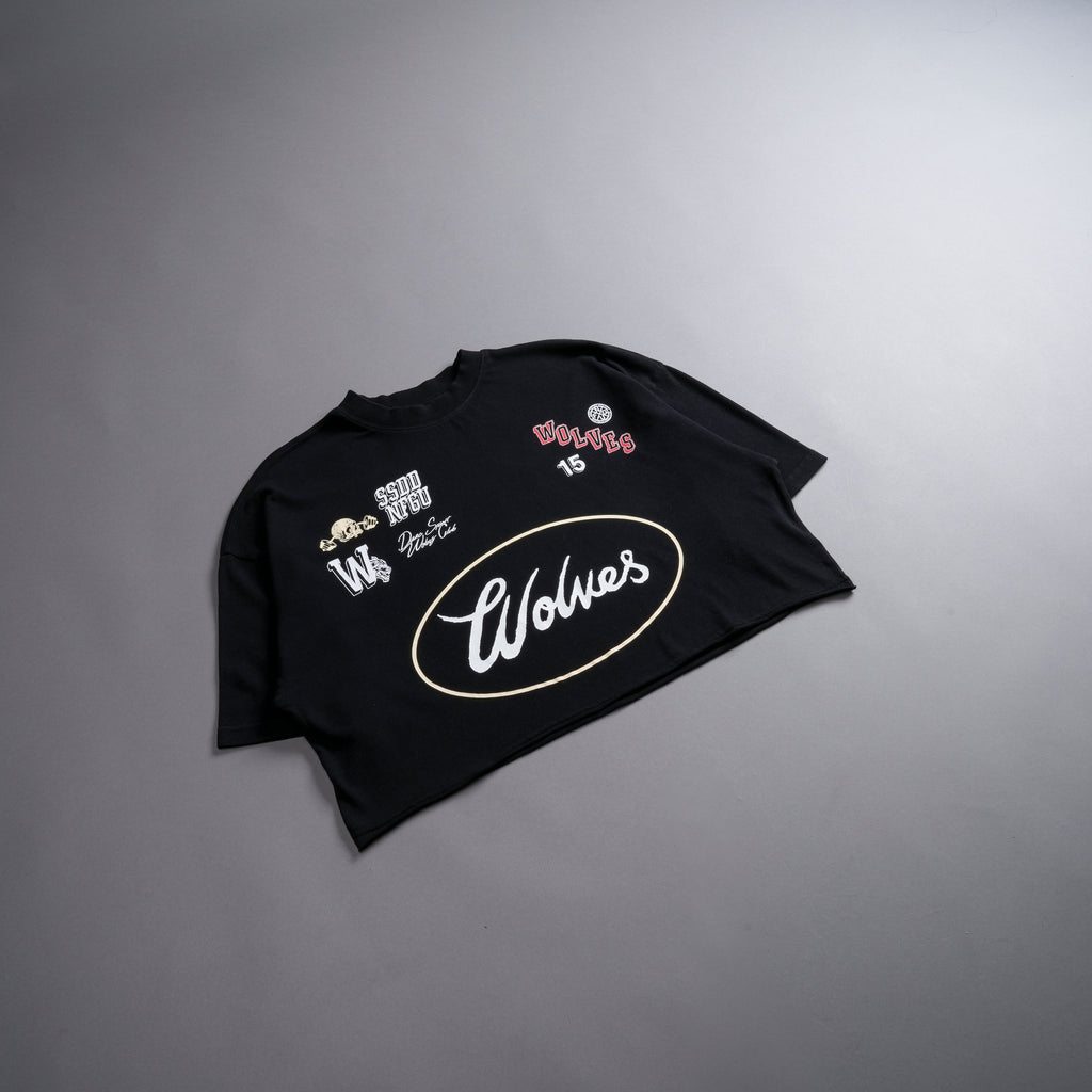Live Fast V2 "Premium" Oversized (Cropped) Tee in Black — imagem 10